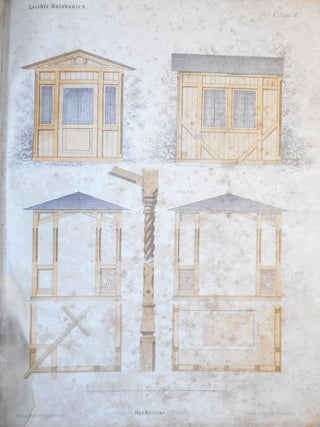Leichte Holz-Bauten entworfen und gezeichnet von Adolph Guggenberger, Architect