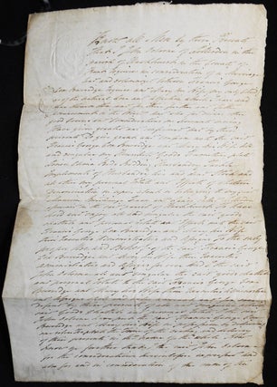 Item #007389 1811 Deed of Gift: John Osborne to Francis George Cox Burridge and his wife, Mary...