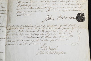 1811 Deed of Gift: John Osborne to Francis George Cox Burridge and his wife, Mary Osborne Burridge