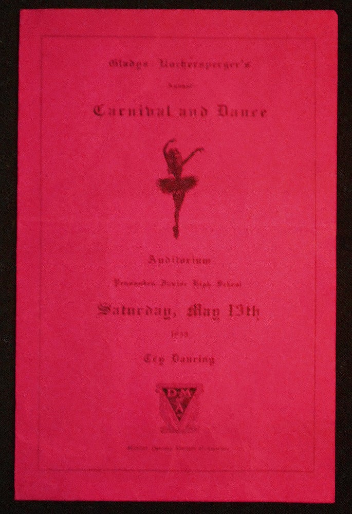 Item #007391 Gladys Kochersperger's Annual Carnival and Dance: Auditorium Pensauken Junior High School, Saturday, May 13th 1933 [Program]