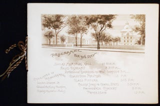 Item #007398 Programme for the Day -- Brown University Class Day, 1893
