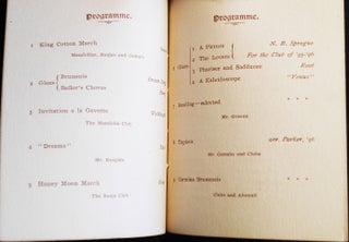 Brown Glee, Mandolin, Banjo Clubs [program] Complimentary Concert Given to the Alumni of Brown University -- Dec. 23, 1895 [at the home of John D. Rockefeller]