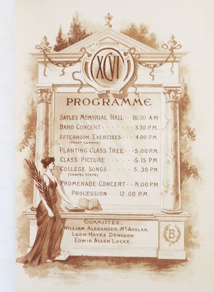 Brown Class Day, June 12th 1896 [program]