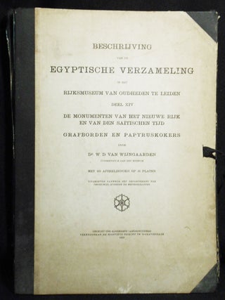 Item #007438 Beschrijving van de Egyptische Verzameling in het Rijksmuseum van Oudheden te...