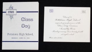 Item #007497 Pottstown High School Class Day 1901 [invitation and program