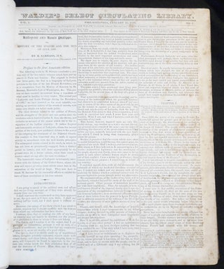 The Select Circulating Library: Containing the Best Popular Literature, Including Memoirs, Biography, Novels, Tales, Travels, Voyages, &c. -- Vol. I, nos. 1-26, Jan. 15-July 9, 1833