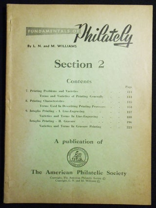 Item #007594 Fundamentals of Philately: Section 2. L. N. Williams, M. Williams