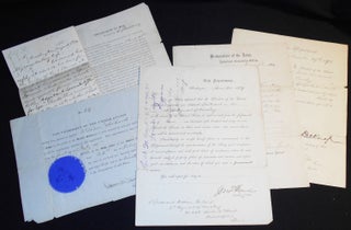 West Point Account Book and 6 documents relating to his Military Service