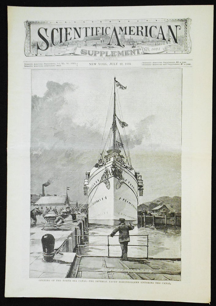 Item #007709 Scientific American Supplement -- No. 1021, July 27, 1895 [the North Sea and Baltic canal]