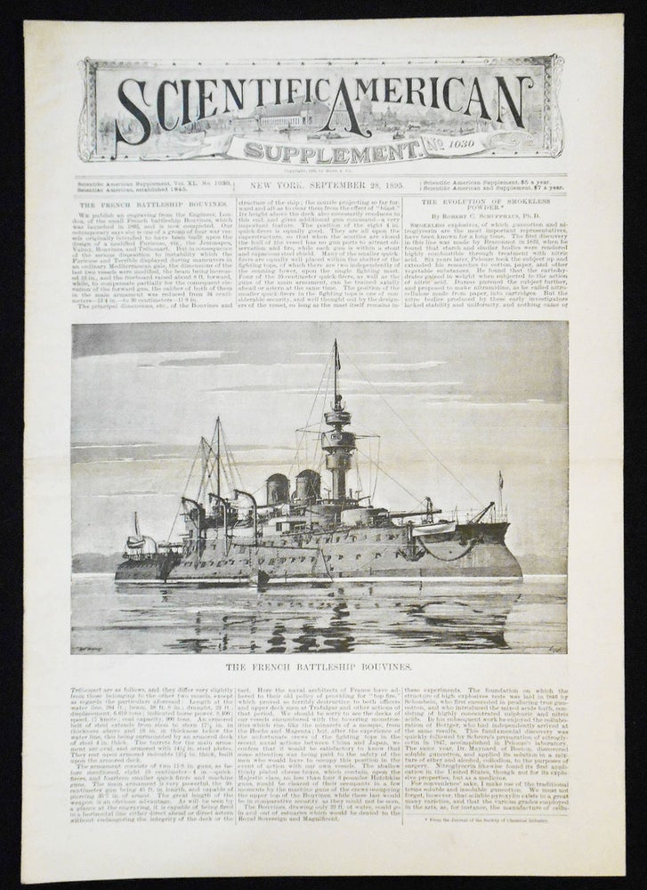 Item #007717 Scientific American Supplement -- No. 1030, Sept. 28, 1895 [the North Sea Canal excavator]