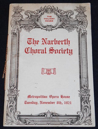 Item #007841 The Narberth Choral Society [with soprano Lucy Isabelle Marsh and violinist John...