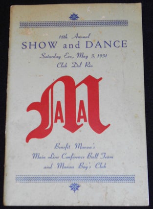 Item #007851 18th Annual Show and Dance -- Saturday Eve., May 5th, 1951 Club Del Rio [Manoa...
