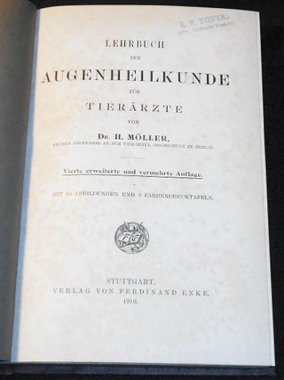 Lehrbuch der Augenheilkunde für Tierärzte