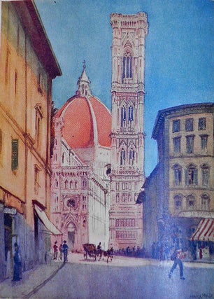 A Wanderer in Florence by E. V. Lucas; With Sixteen Illustrations in Colour by Harry Morley, Thirty-eight Photographs from Paintings and Sculpture and a Map