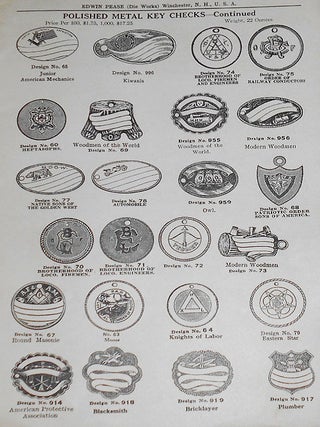 Edwin Pease Die Works Price List No. 110: Extra High Grade Steel Alphabets and Figures