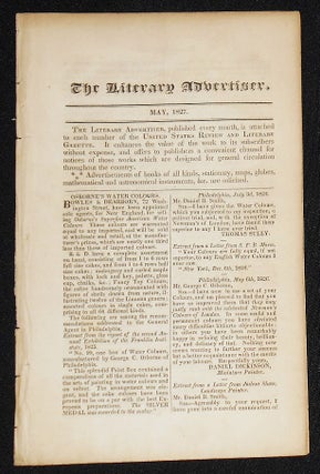 Item #008190 The Literary Advertiser, May, 1827