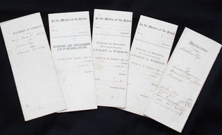 Item #008296 Five Documents relating to Jesse and Catharine Frey of Juniata County, Pennsylvania,...