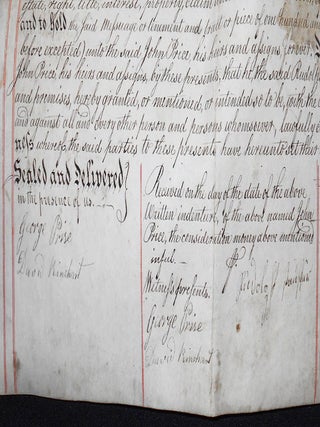 Vellum Deed: Rudolph Stauffer and Beata Stauffer to John Price