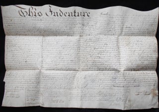 Item #008299 Handwritten Vellum Indenture for Sale of Woodland in Providence Township, Montgomery...