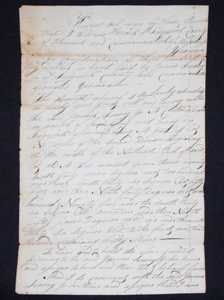Item #008330 Handwritten Deed for part of Lot #12 in the Second Division of Sedgwick, Hancock...