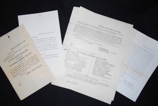 Item #008332 5 Printed Documents relating to Assessments and Taxation. Samuel Riddle, William...