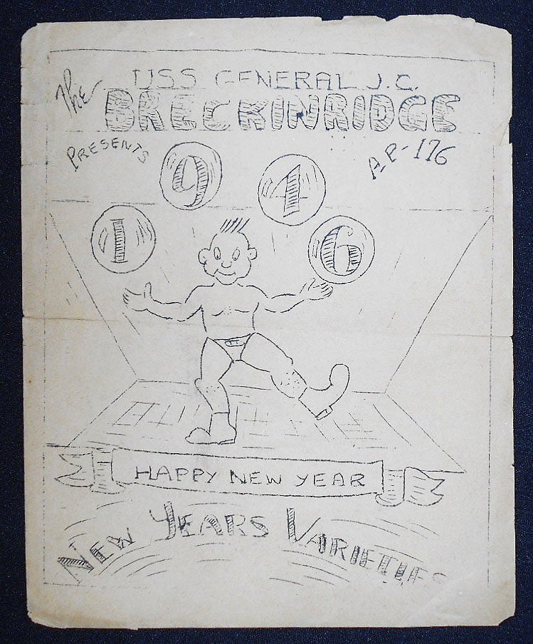 Item #008333 The U.S.S. General J. C. Breckinridge Presents 1946 New Year's Varieties [program]. James E. Emerson.