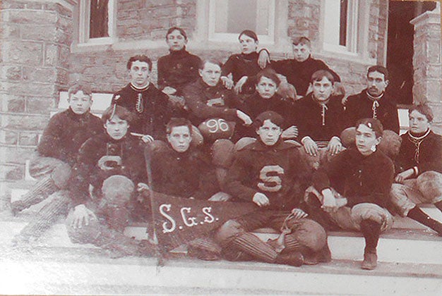 Item #008338 Photograph of 1896 Football Team [possibly St. George's School, Middletown, R.I.]