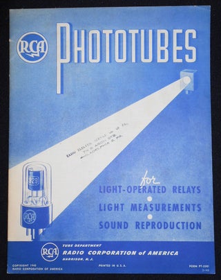 Item #008344 RCA Phototubes for Light-Operated Relays, Light Measurements, Sound Reproduction