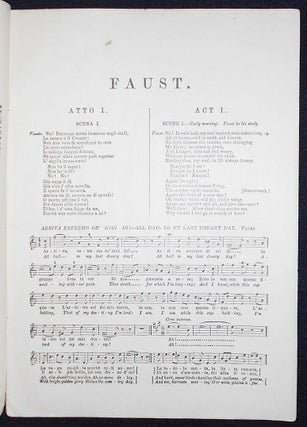 Gounod's Opera Faust, Containing the Italian Text, with an English Translation, and The Music of all the Principal Airs