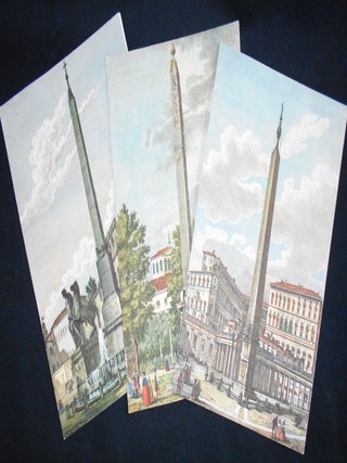 Five Alitalia Menus from New York-to-Milan and New York-to-Rome Flights -- Obelisk Series