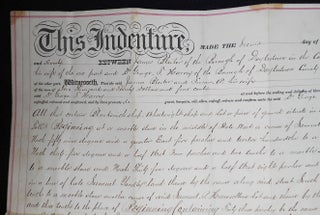 Printed and Handwritten Deed for Property in Doylestown, Pa., Sold by James and Susan Bleiler to Dr. George T. Harvey