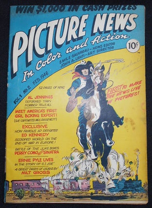 Item #008357 Picture News In Color and Action -- Vol. 1 No. 2 Feb. 1946. Milt Gross, Al Jennings