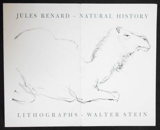 Item #008371 Prospectus for Natural History by Jules Renard with Lithographs by Walter Stein....