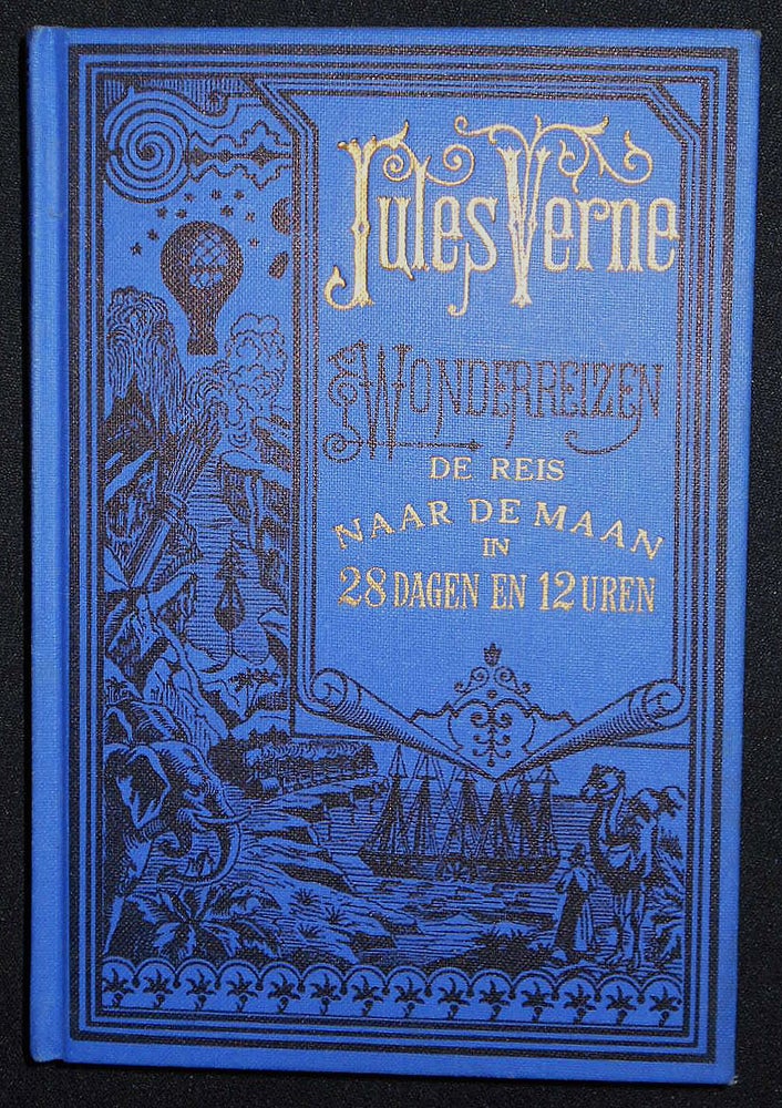 Item #008422 De Reis naar de Maan in 28 Dagen en 12 Uren; Jules Verne. Jules Verne.