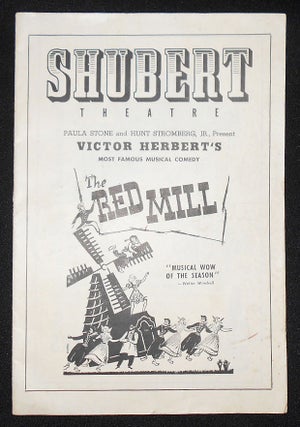 Item #008447 Program from Victor Herbert's The Red Mill at the Shubert Theatre, Philadelphia