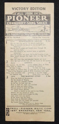 Item #008452 All Join In Pioneer Community Song Sheet
