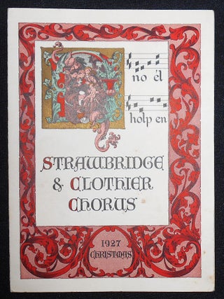 Item #008459 Strawbridge & Clothier Chorus program -- 1927 Christmas