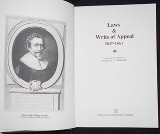 Laws & Writs of Appeal 1647-1663; Translated and Edited by Charles T. Gehring