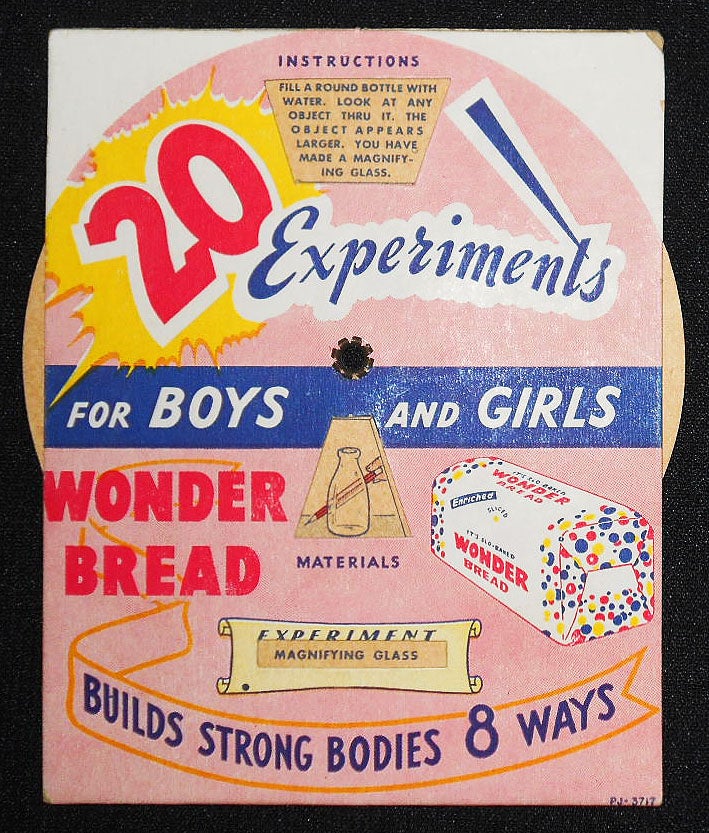 Item #008761 20 Experiments for Boys and Girls [Wonder Bread]