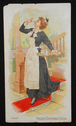 Item #008769 Phillips' Digestible Cocoa advertising card