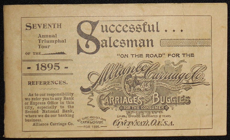 Item #008772 Seventh Annual Triumphal Tour of the Successful Salesman "On the Road" for the Alliance Carriage Co.