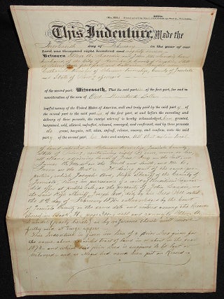 Item #008781 Replacement Deed involving Ellen A. Landis, John M. Landis, and Catharine Sauber...