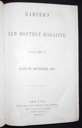 Harper's New Monthly Magazine Volume 5 -- June to November, 1852