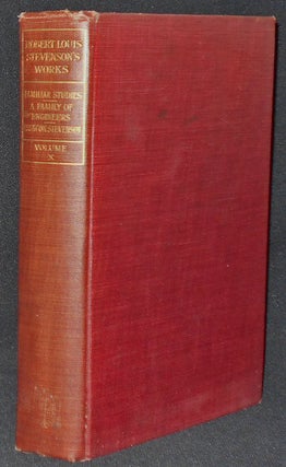 Item #008878 Familiar Studies -- A Family of Engineers by Robert Louis Stevenson and An Essay on...