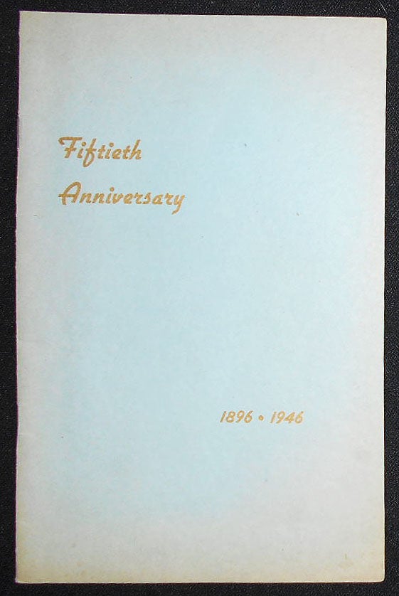 Item #008915 Fiftieth Anniversary 1896-1946. Westwood Methodist Church.