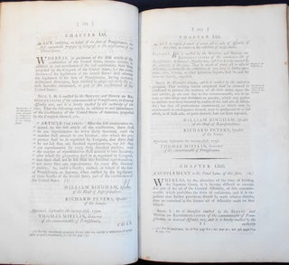 Laws of the Commonwealth of Pennsylvania, from the Seventh Day of December, One Thousand Seven Hundred and Ninety, to the Twentieth Day of April, One Thousand Seven Hundred and Ninety-Five; Republished, Under the Authority of the Legislature, by Alexander James Dallas -- Vol. III [provenance: Alex Addison (1759-1807)] P