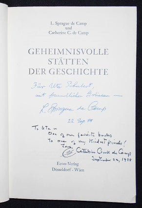 Geheimnisvolle Stätten der Geschichte [inscribed by both authors]