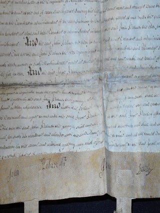 1676 Handwritten Parchment Document regarding Marriage