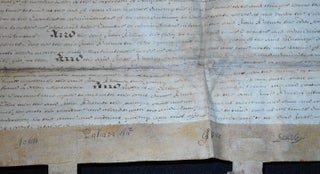 1676 Handwritten Parchment Document regarding Marriage