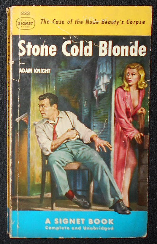 Item #009249 Stone Cold Blonde. Adam Knight, Lawrence Lariar.